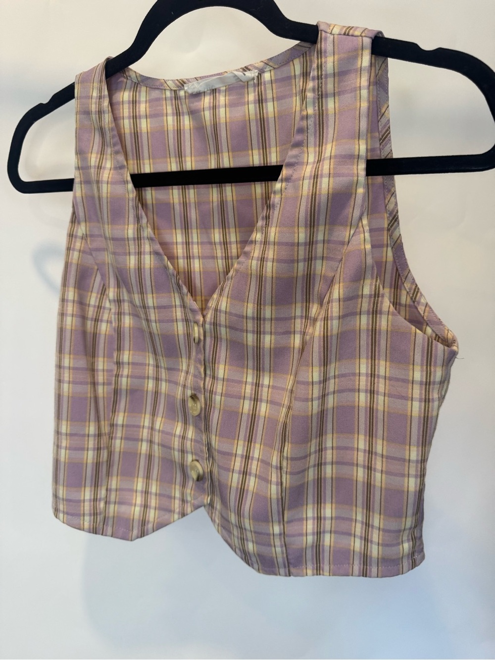 Elodie Pastel Plaid Vest